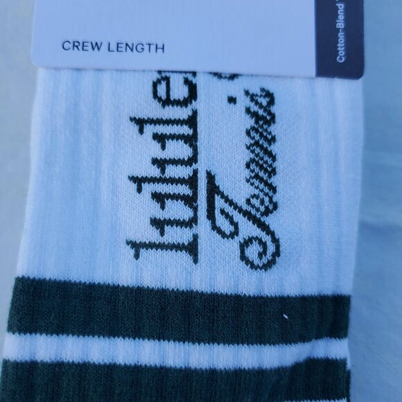 NWT Lululemon Daily Stride Ribbed Comfort Crew Socks Tennis Club - Size Large - Picture 3 of 8